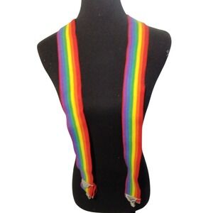 Rainbow Suspenders Colorful Pride Parade Costume Novelty Braces‎